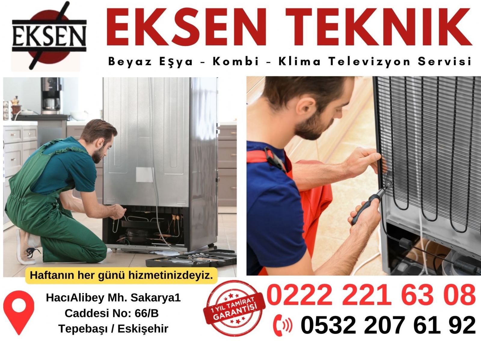 Eskişehir buzdolabı tamircisi telefon numarası 